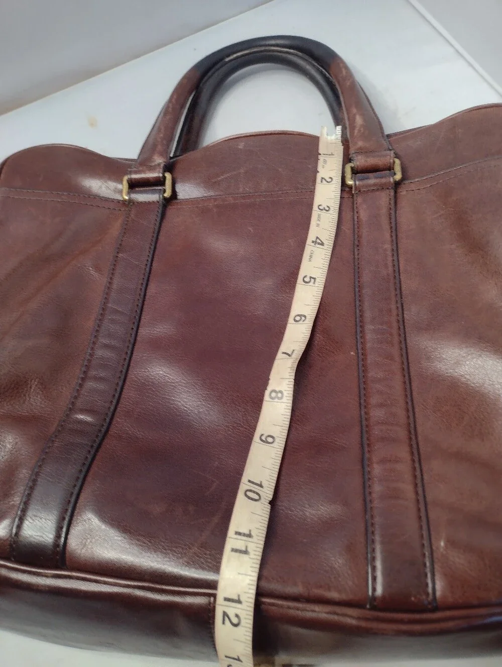 Coach 70777 Bleecker Brown Leather Commuter Briefcase Messenger Laptop Bag